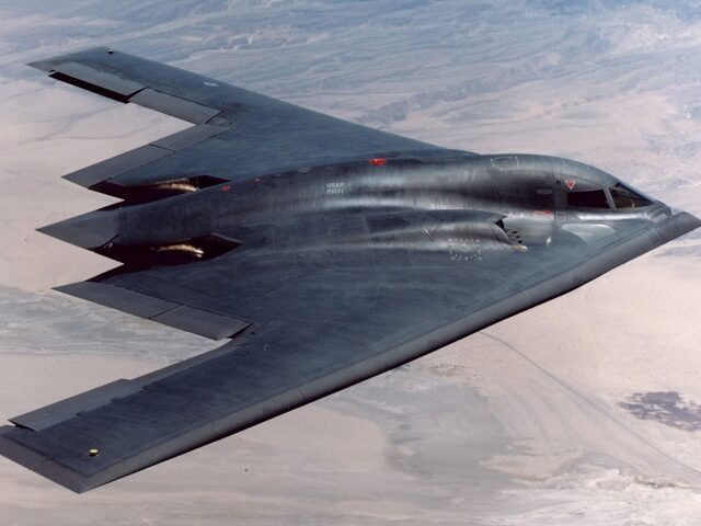B-2 Spirit bomber in flight
