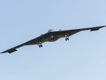 In this image provided by the U.S. Air Force, a B-2 Spirit returns to Whiteman Air Force B