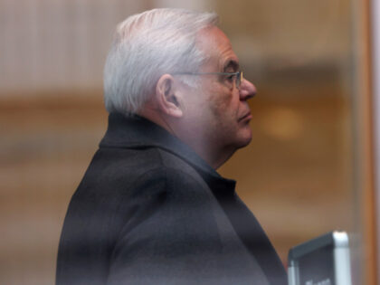 Former Sen. Bob Menendez (D-NJ) arrives for his sentencing at Manhattan Federal Court on J