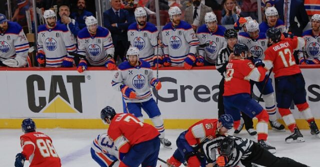 Game 3 of Panthers-Oilers Stanley Cup Final Ends in Massive Brawl