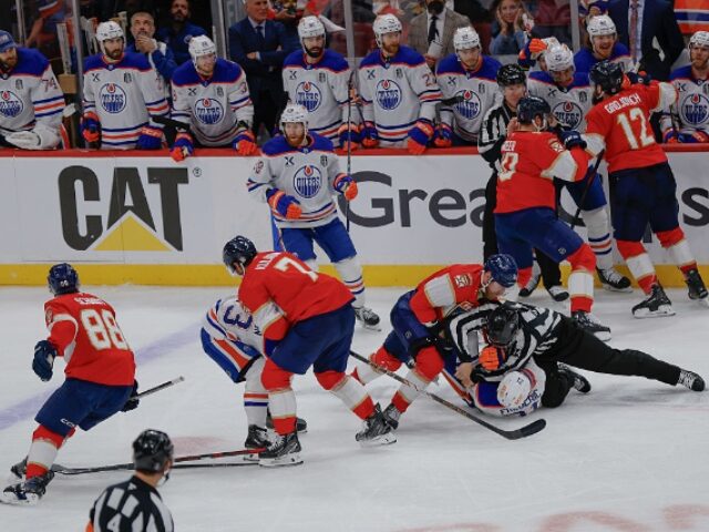 WATCH: Game 3 of Panthers-Oilers Stanley Cup Final Ends in Massive Brawl