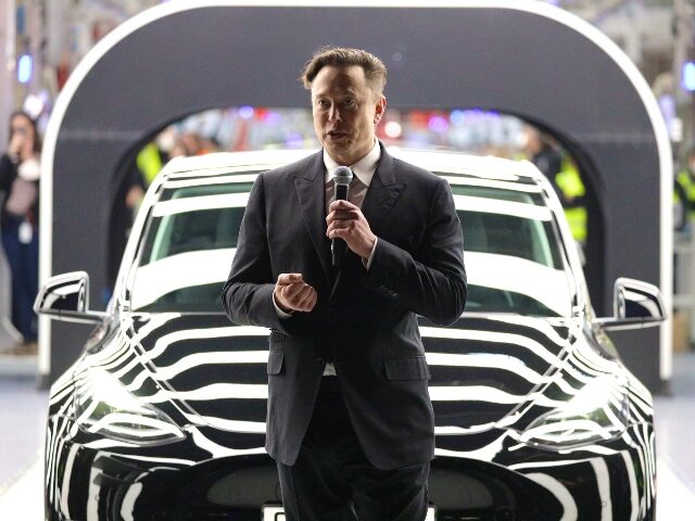Elon Musk speaking in Germany