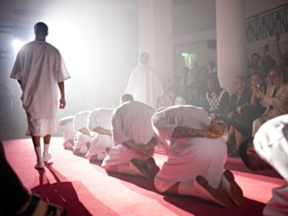 Models on the runway at the Willy Chavarria show as part of Paris Men's Fashion Week held