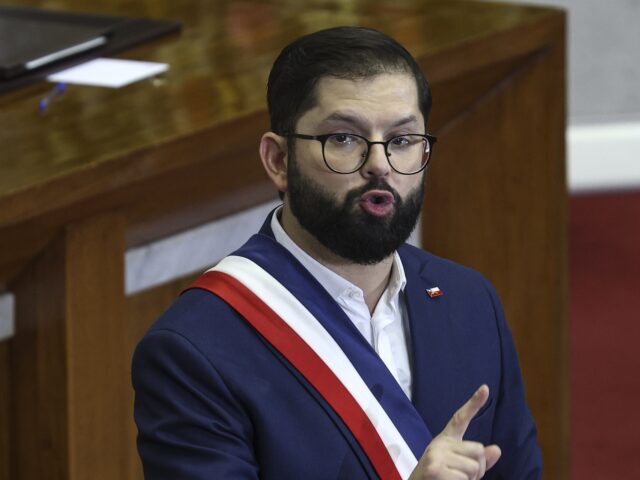 Gabriel Boric VALPARAISO, CHILE - JUNE 1: Chilean President Gabriel Boric delivers his final State of th