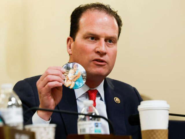 WASHINGTON, DC - JANUARY 30: Rep. August Pfluger (R-TX) speaks during a hearing with the H