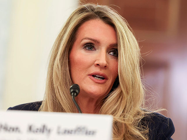 Former Senator Kelly Loeffler, a Republican from Georgia and US President Donald Trump's n