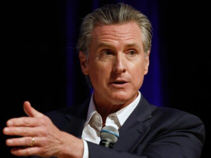 MONTEREY PARK, CALIFORNIA - FEBRUARY 26: California Governor Gavin Newsom speaks at East L