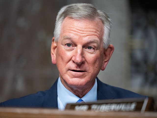 UNITED STATES - APRIL 3: Sen. Tommy Tuberville, R-Ala., speaks during the Senate Armed Ser