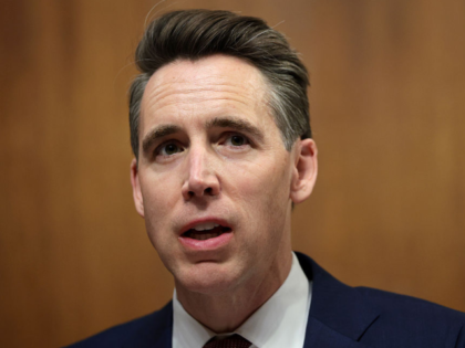 WASHINGTON, DC - APRIL 09: U.S. Sen. Josh Hawley (R-MO) speaks during a Senate Judiciary C