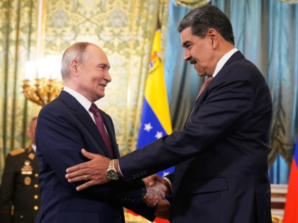 Russian President Vladimir Putin meets with Venezuelan President Nicolas Maduro at the Kre