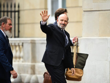 Howard Lutnick, US commerce secretary, arrives for trade talks at Lancaster House in Londo