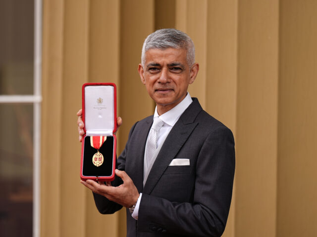 LONDON, ENGLAND - JUNE 10: The Right Honourable Sir Sadiq Khan after receiving the Honour