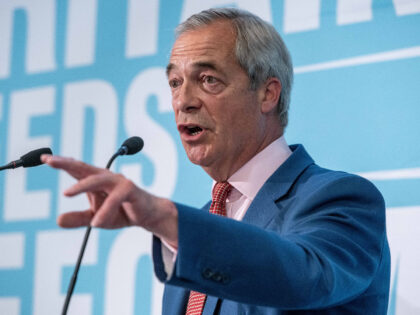 LONDON, UK - JUNE 10: Reform UK leader Nigel Farage speaks during a press conference in We