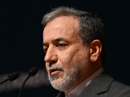 ISTANBUL, TURKIYE - JUNE 22: Iranian Foreign Minister Abbas Araghchi delivers a speech dur