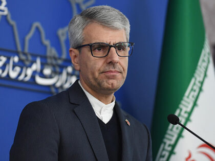 Iran's Foreign Ministry spokesman Esmaeil Baghaei attends a press conference in Tehran, Ir