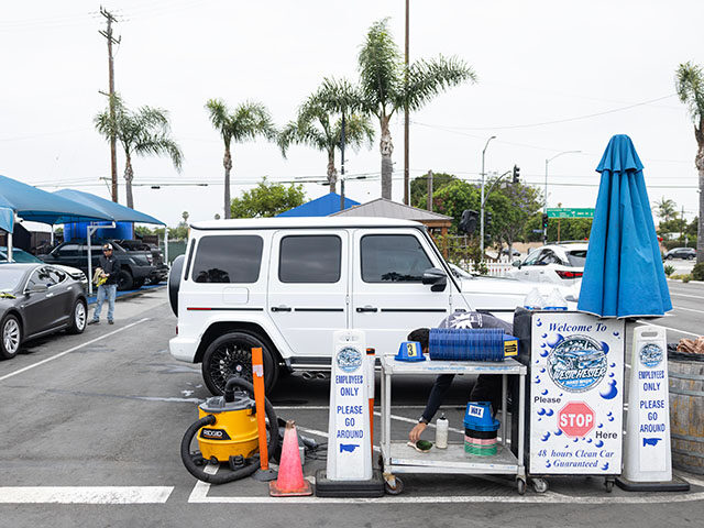 After having wokers detain by immigration officers, Westchester Hand Wash is open for busi
