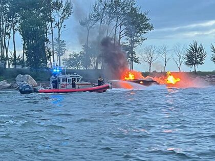 On Saturday night, FDNY Marine Units responded to reports of a boat fire near City Island
