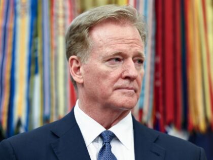 Roger Goodell, commissioner of the National Football League (NFL), in the Oval Office of t