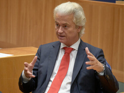 THE HAGUE, NETHERLANDS - JUNE 4: PVV (Party For Freedom) faction leader Geert Wilders atte