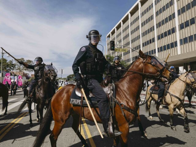 LAPD Forced to Deny It Helped ICE Agents as Angry Mob Charged