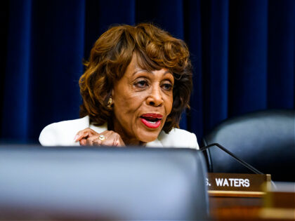 Representative Maxine Waters, a Democrat from California and ranking member of the House F
