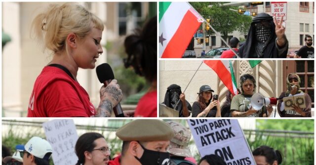 WATCH: Socialist Public School Teacher Rallies Crowd Against ICE, Police in Texas