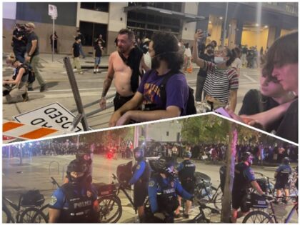 Street March in Austin, Texas, following "No Kings" Protest at Capitol (Randy Clark/Breitb