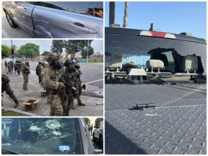Border Patrol Agents Attacked During LA Riots (U.S. Border Patrol)