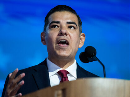 UNITED STATES - AUGUST 19: Rep. Robert Garcia, D-Calif., speaks on the first night of the