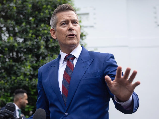 Sean Duffy Sean Duffy, US secretary of transportation, speaks to members of the media outside the Whi