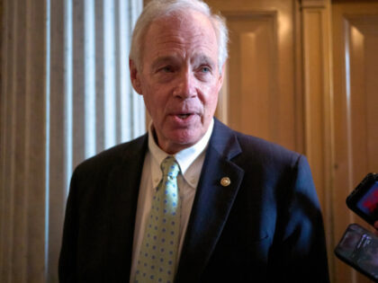 Sen. Ron Johnson, R-Wis., a member of the Senate Finance Committee, speaks to reporters ab
