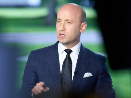 White House Deputy Chief of Staff Stephen Miller speaks to members of the media at the Whi