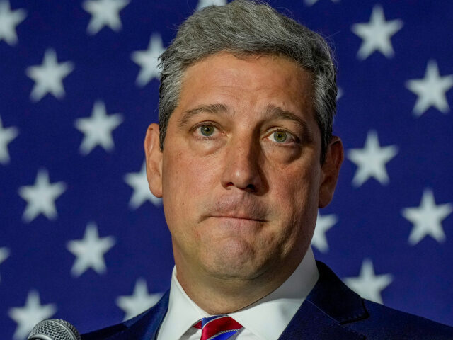 Democratic candidate for U.S. Senate Rep. Tim Ryan (D-OH) speaks during an election night