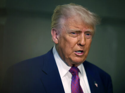 President Donald Trump arrives for a House Republican meeting at the U.S. Capitol on May 2