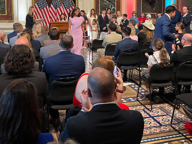 PragerU Gifts White House ‘Road to Liberty’ Exhibit; Usha Vance, Linda McMahon Speak at Unv
