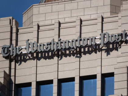WASHINGTON, DC - MAY 26: A Washington Post logo is displayed on top of the newspaper'