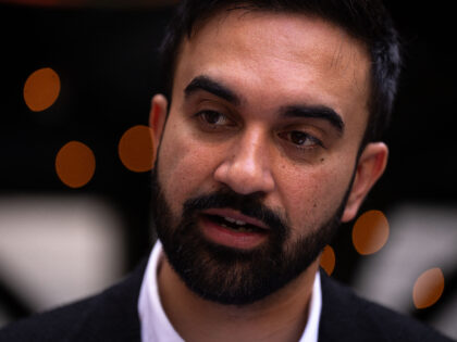 Zohran Mamdani, New York City mayoral candidate, answers questions from the media during a