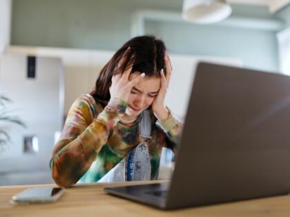 a girl upset by ChatGPT