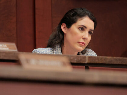 WASHINGTON, DC - APRIL 01: U.S. Rep. Anna Paulina Luna (R-FL) looks on during a House Over