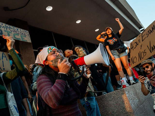 austin-texas-anti-ice-protests-june-9-2025-getty AUSTIN, TEXAS - JUNE 09: People rally in front of the J.J. Pickle Federal Building during