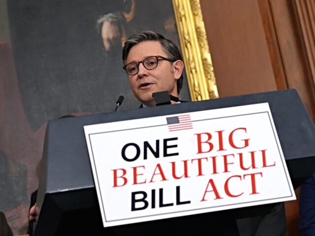 big beautiful bill WASHINGTON, DC - MAY 22: U.S. Speaker of the House Mike Johnson (R-LA) speaks to the media