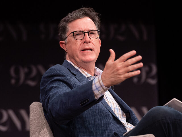 NEW YORK, NEW YORK - JULY 17: Stephen Colbert speaks with Alex Edelman at 92NY on July 17,