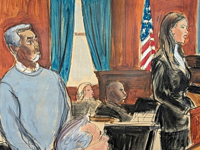 diddy in court Sean Diddy Combs, left, stands as his defense attorney, Teny Geragos, gives her opening st