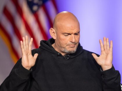 BOSTON, MASSACHUSETTS - JUNE 2: U.S. Senator John Fetterman during the sixth installment o