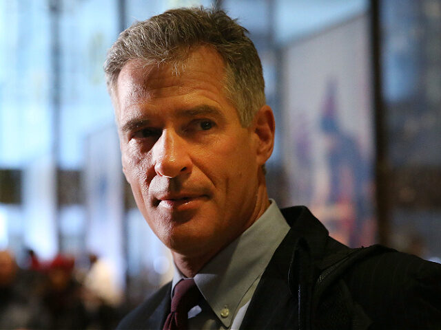 NEW YORK, NY - NOVEMBER 21: Former Massachusetts Senator Scott Brown leaves Trump Tower on