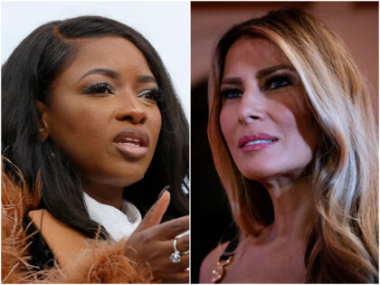 Rep. Jasmine Crockett (D-TX) / first lady Melania Trump
