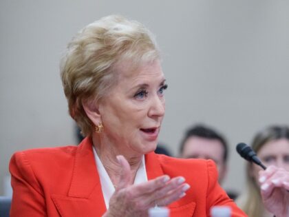 Secretary of Education Linda McMahon testifies before a House Committee on Appropriations