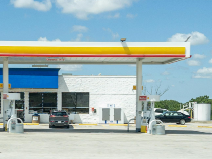 Gas Station in Sunlight
