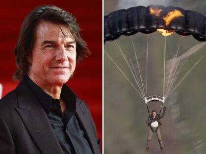 Tom Cruise’s Burning Parachute Stunt Earns Guinness World Record