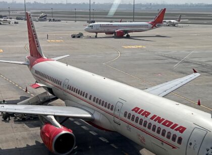 Air India planes pictured in New Delhi. The airline described Thursday's crash at Ahmedaba